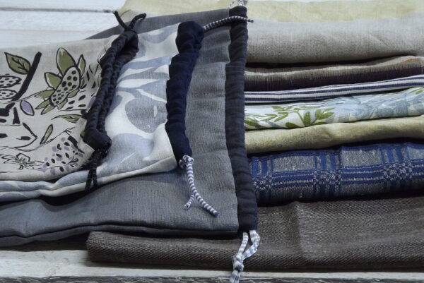 Tihedast linasest leivakott, põhjaga