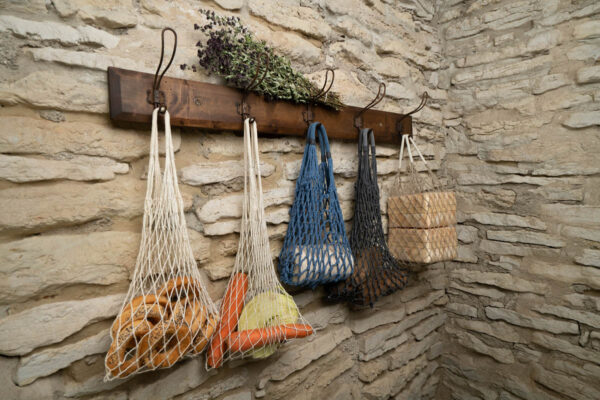 Käsitöö võrkkotid, naturaalsed materjalid