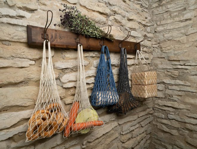 Käsitöö võrkkotid, naturaalsed materjalid