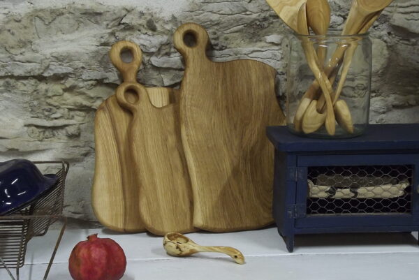 Tammepuust lõikelaudade komplekt